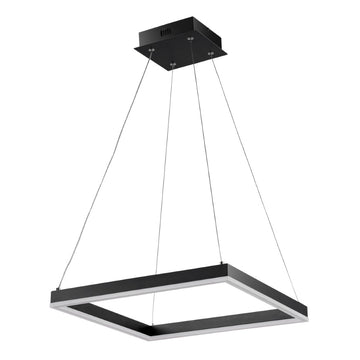Baxter Modern Contemporary Aluminum Integrated LED Hoop Pendant - JONATHAN Y